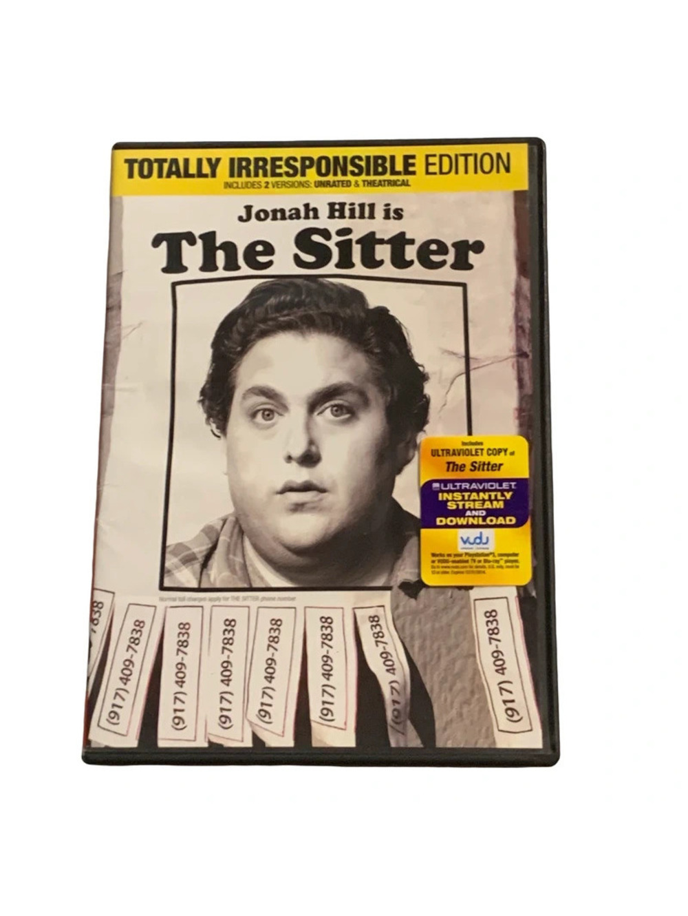 The Sitter DVD Totally Irresponsible Edition w/ Slipcover Unrated